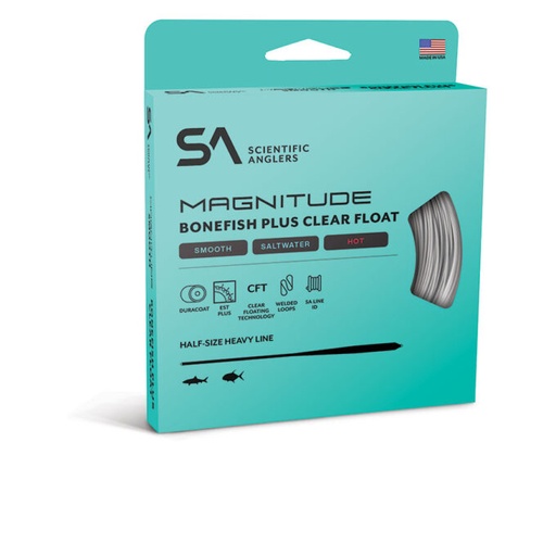 SCIENTIFIC ANGLERS - MAGNITUDE SMOOTH BONEFISH PLUS 10' CLEAR FLOAT TIP