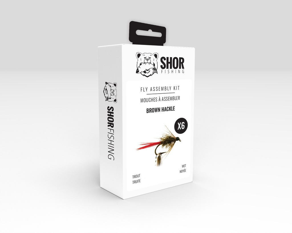 SHOR - KIT DE MONTAGE: BROWN HACKLE 