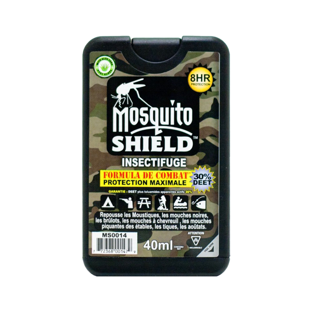 MOSQUITO SHIELD - COMBAT FORMULA - 40ml PUMP (30% DEET)