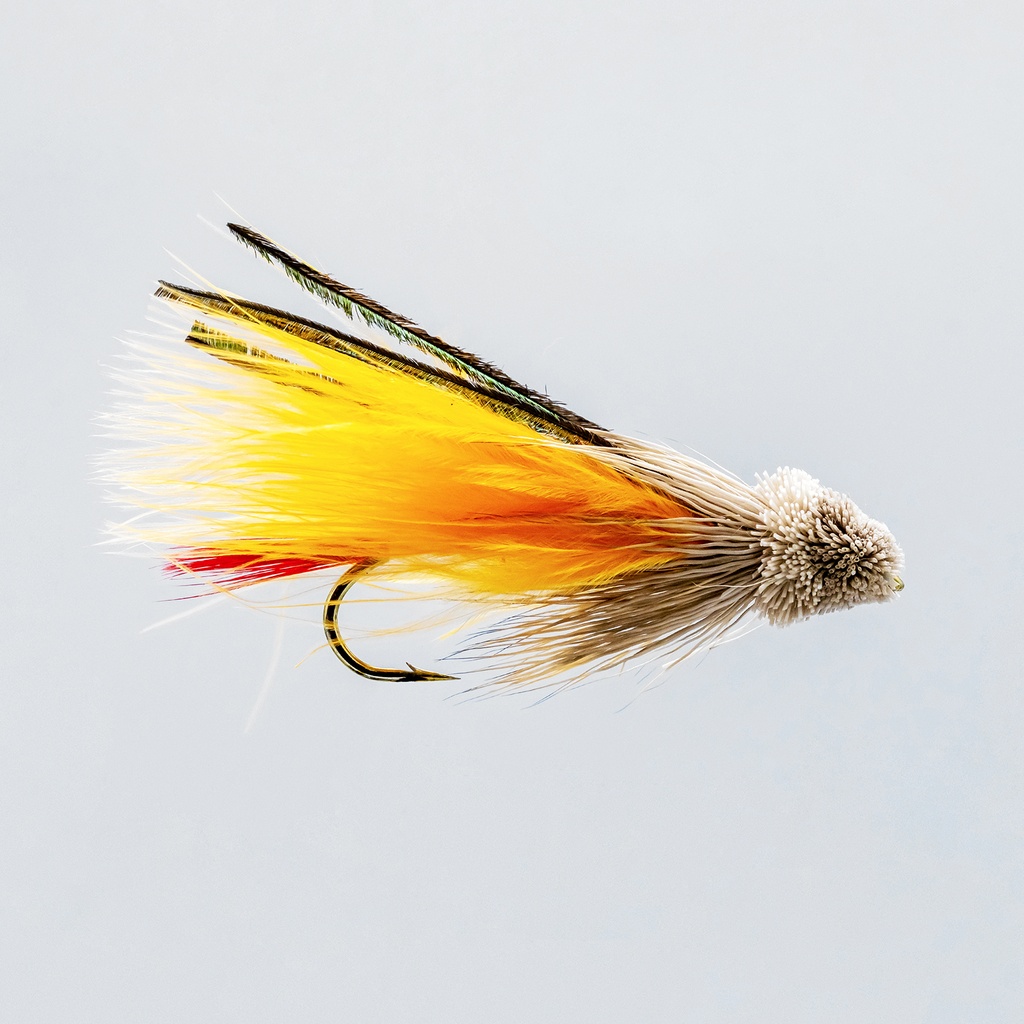 NEPTUNE FLIES - Orange Muddler Marabou (STREAMER)