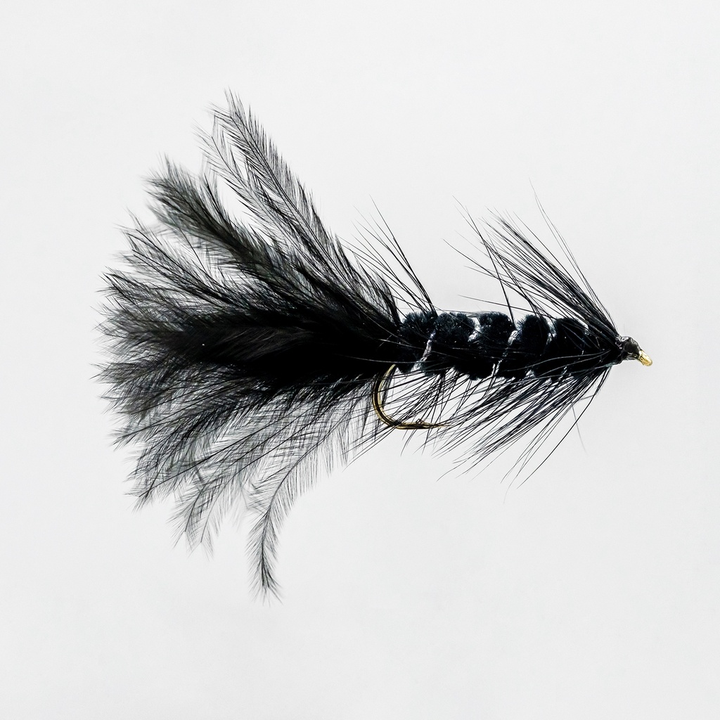 NEPTUNE FLIES - Black Woolly Bugger