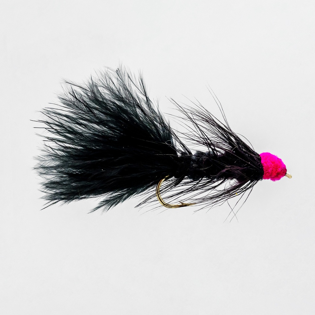 Black Egg Sucking Leech Woolly Bugger (STREAMER)