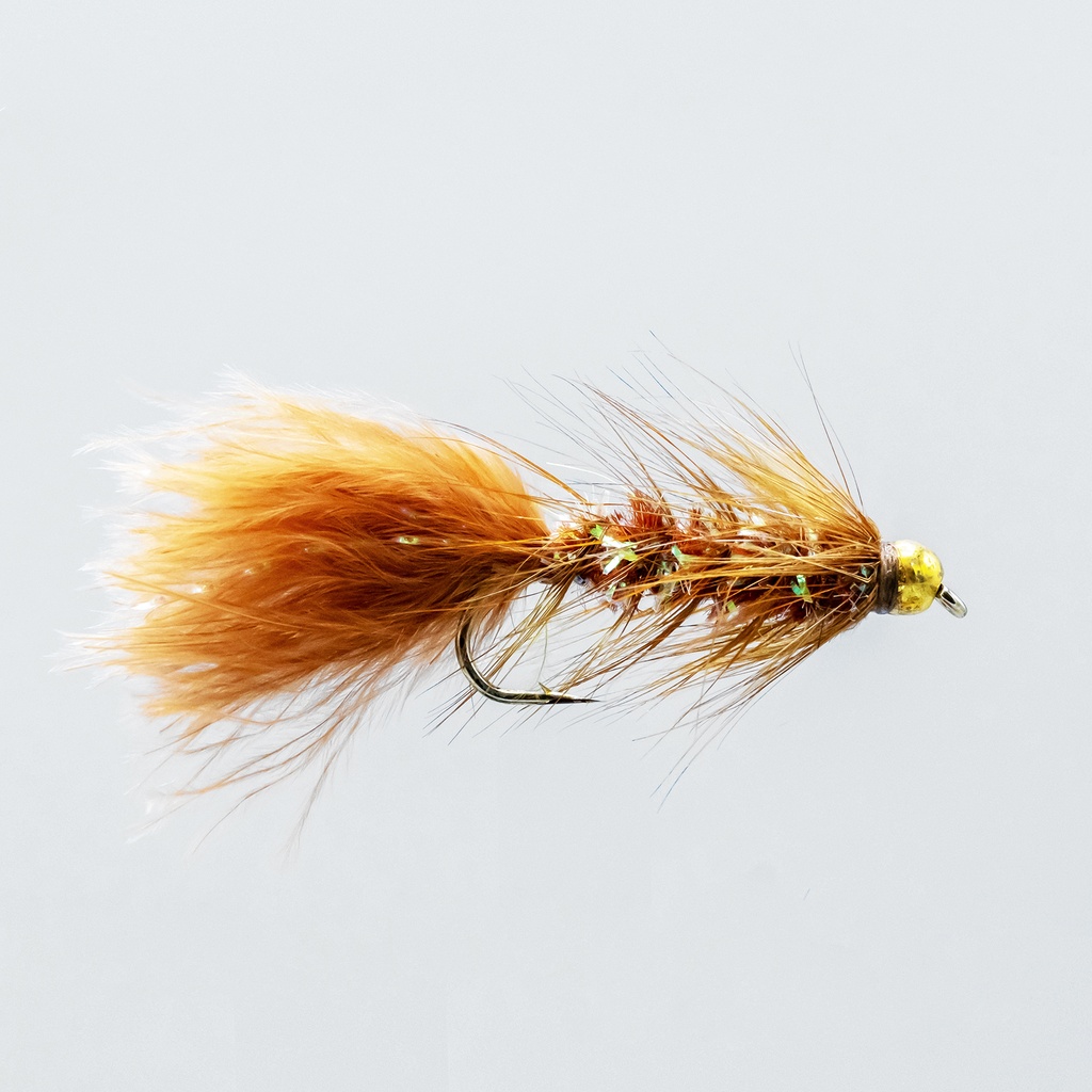 NEPTUNE FLIES - Bead Head Crystal Bugger Brown