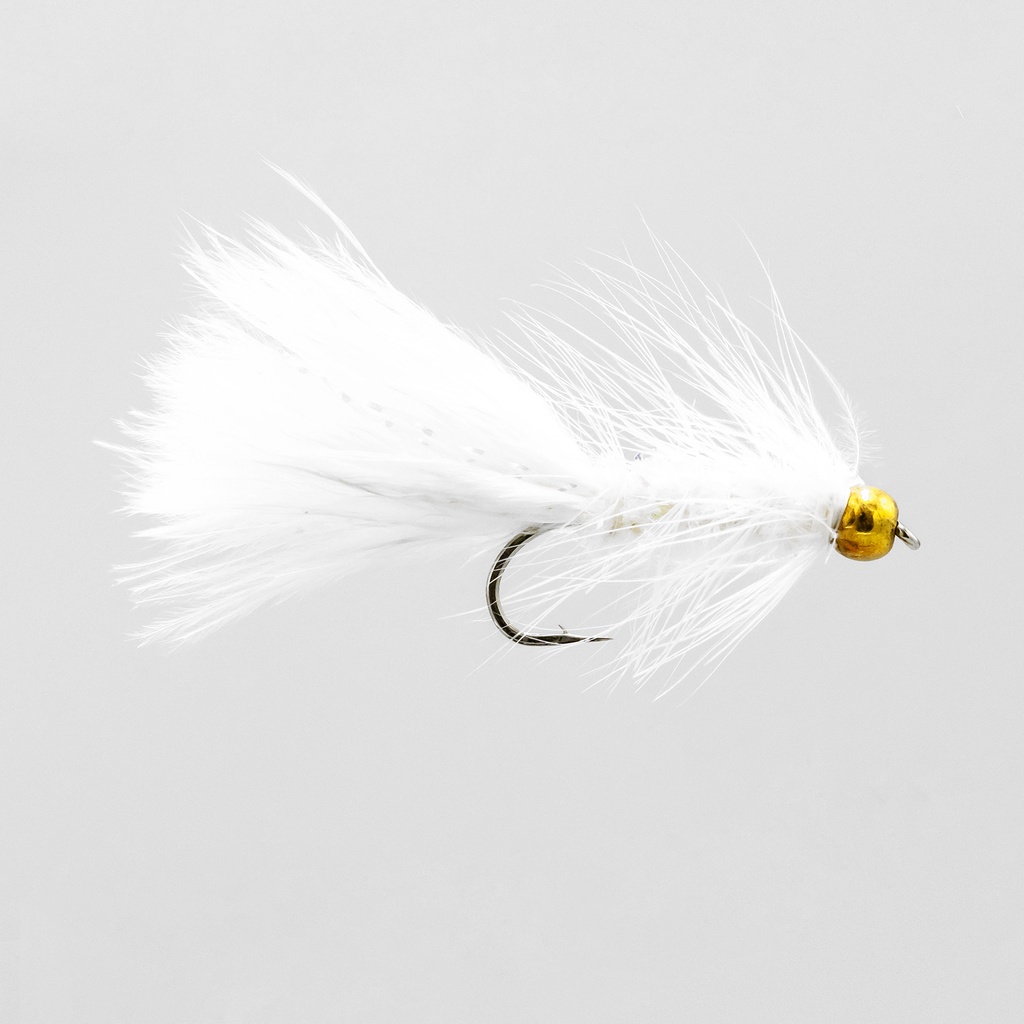NEPTUNE FLIES - Bead Head Crystal Bugger White