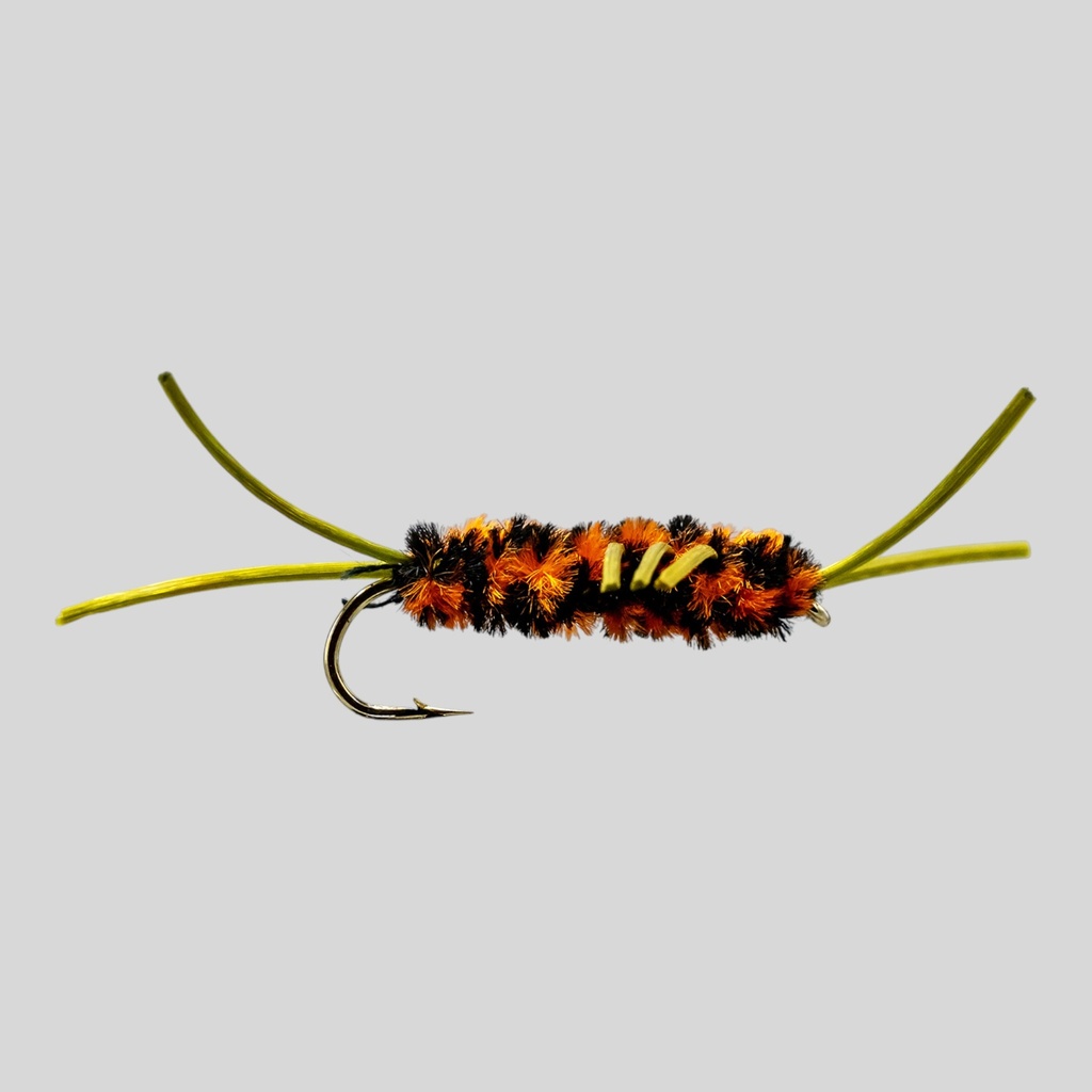 Pat's Rubber Legs Black / Orange