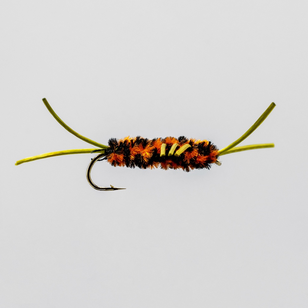 Pat's Rubber Legs Black / Orange
