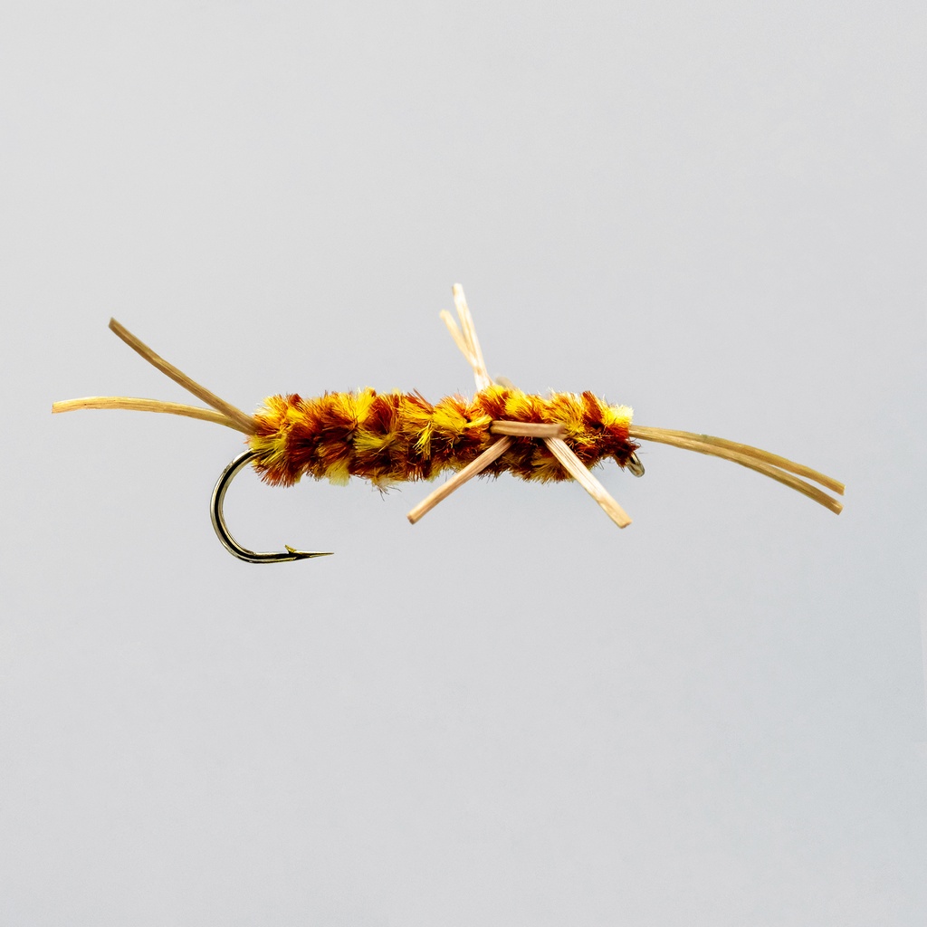 NEPTUNE FLIES - Pat's Rubber Legs Golden Stonefly / Brown