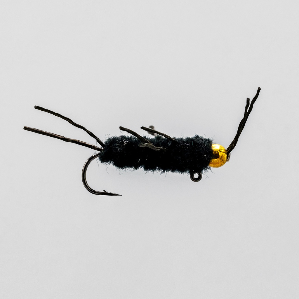 NEPTUNE FLIES - Balance Pat's Rubber Legs Black