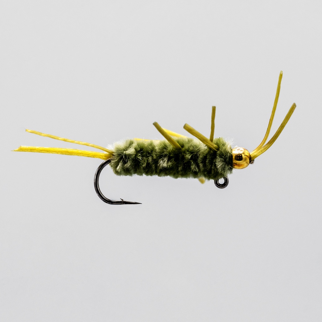 NEPTUNE FLIES - Balance Pat's Rubber Legs Olive