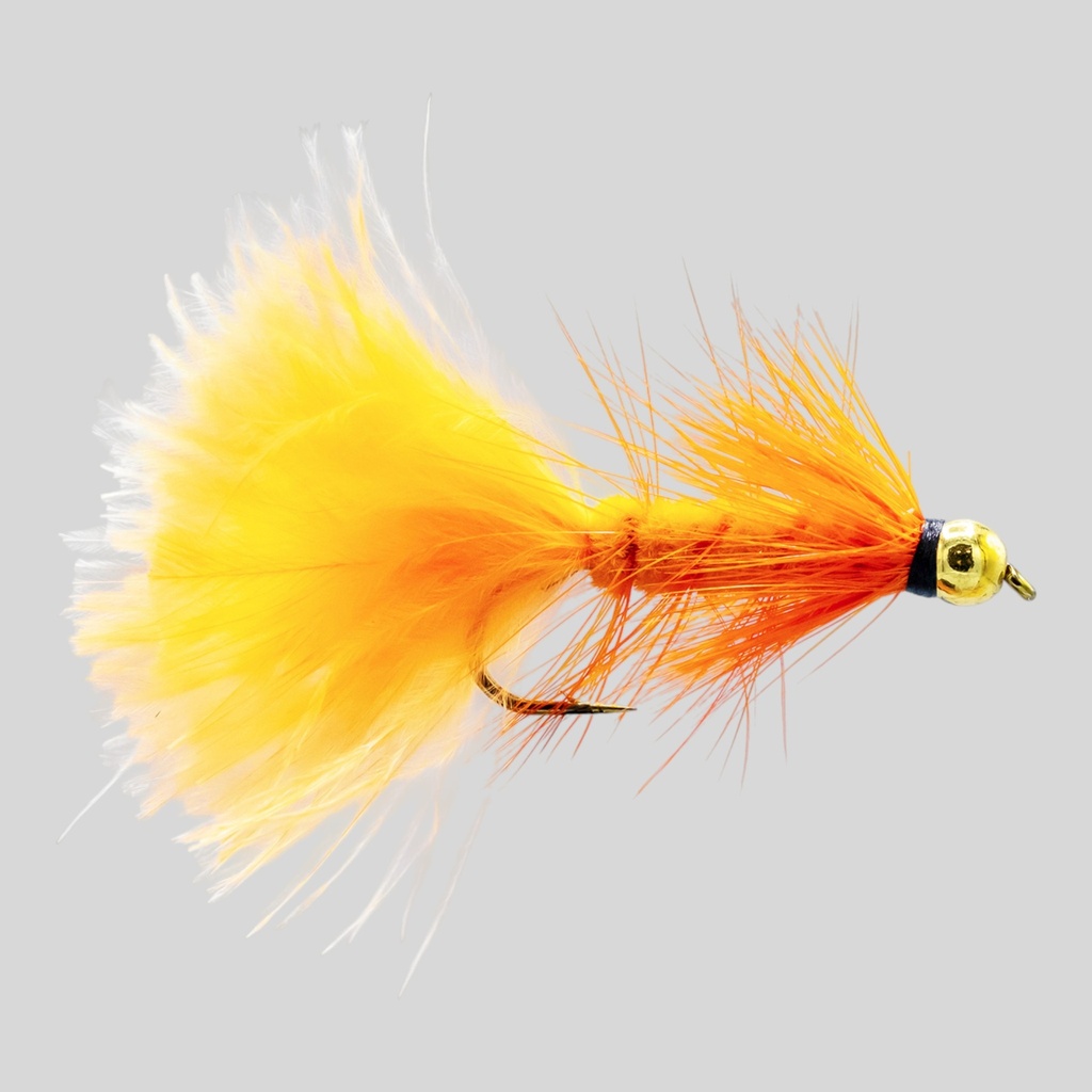 Bead Head Orange Woolly Bugger 