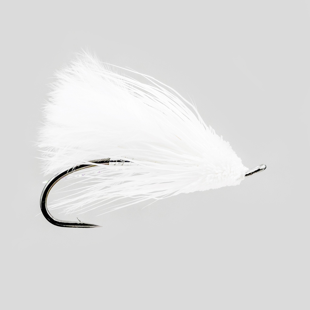 NEPTUNE FLIES - White Muddler - SINGLE HOOK