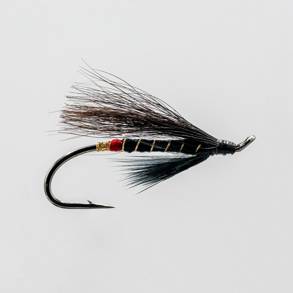 NEPTUNE FLIES - Black Bear Red Butt - SINGLE HOOK