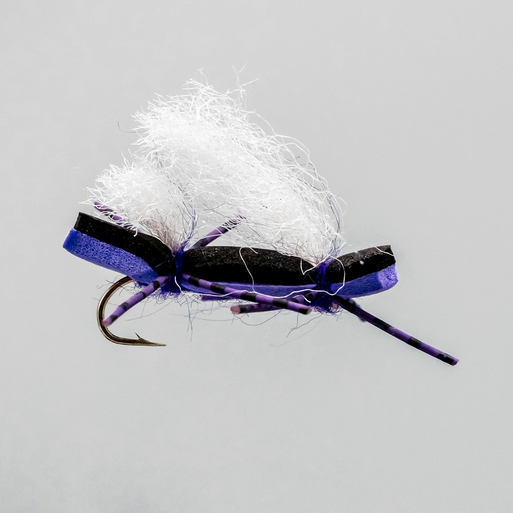 NEPTUNE FLIES - Chubby Tchernobyl Purple / White Wing