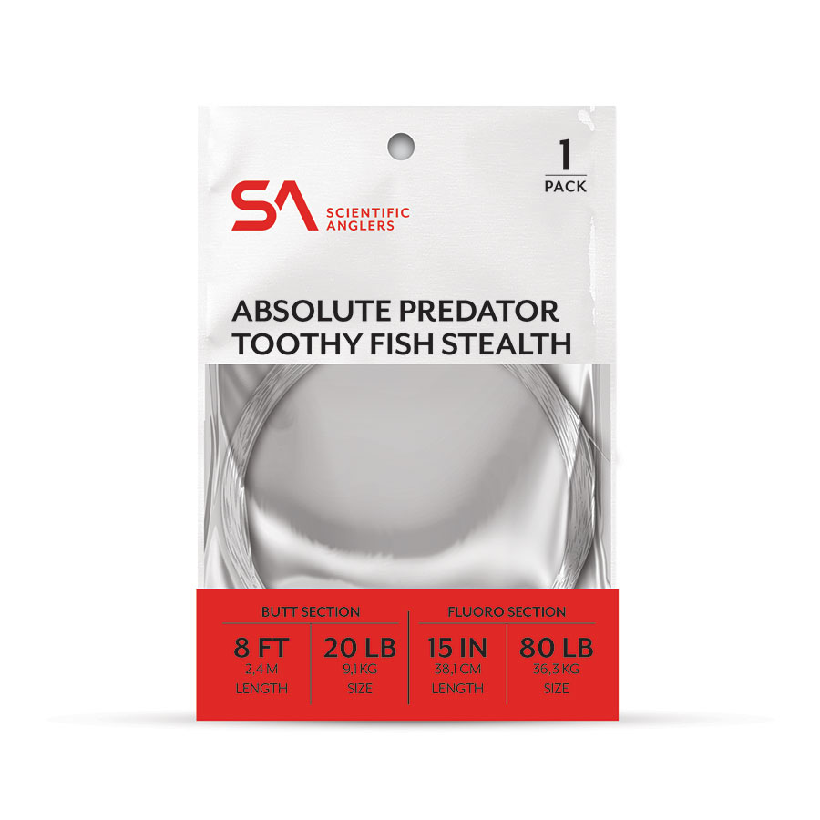 SCIENTIFIC ANGLERS - ABSOLUTE PREDATOR TOOTHY FISH STEALTH LEADER