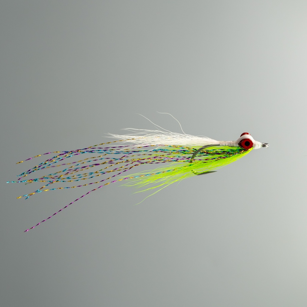 NEPTUNE FLIES - Clouser Minnow Chartreuse & White