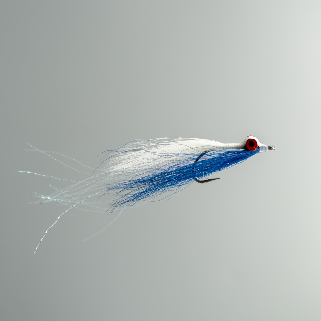 NEPTUNE FLIES - Clouser Minnow Blue & White