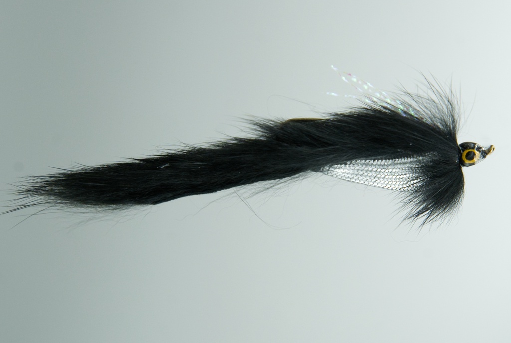 NEPTUNE FLIES - Zonker - Black & Silver