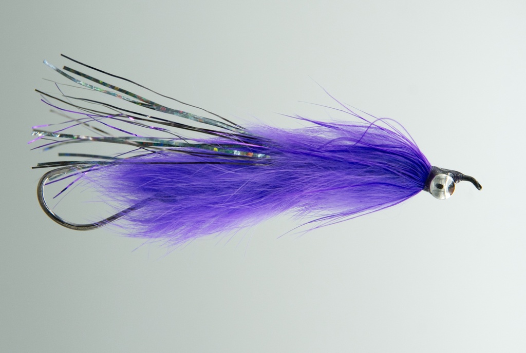 NEPTUNE FLIES - Articulated Hareball Leech - Purple