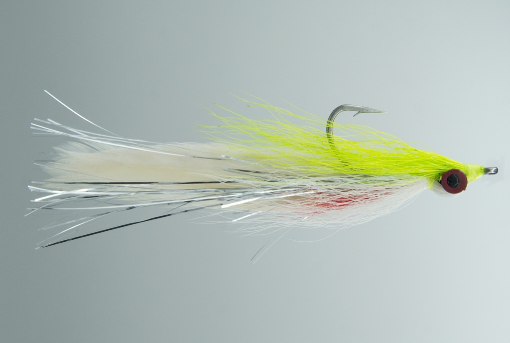 NEPTUNE FLIES - Half & Half - Chartreuse & White