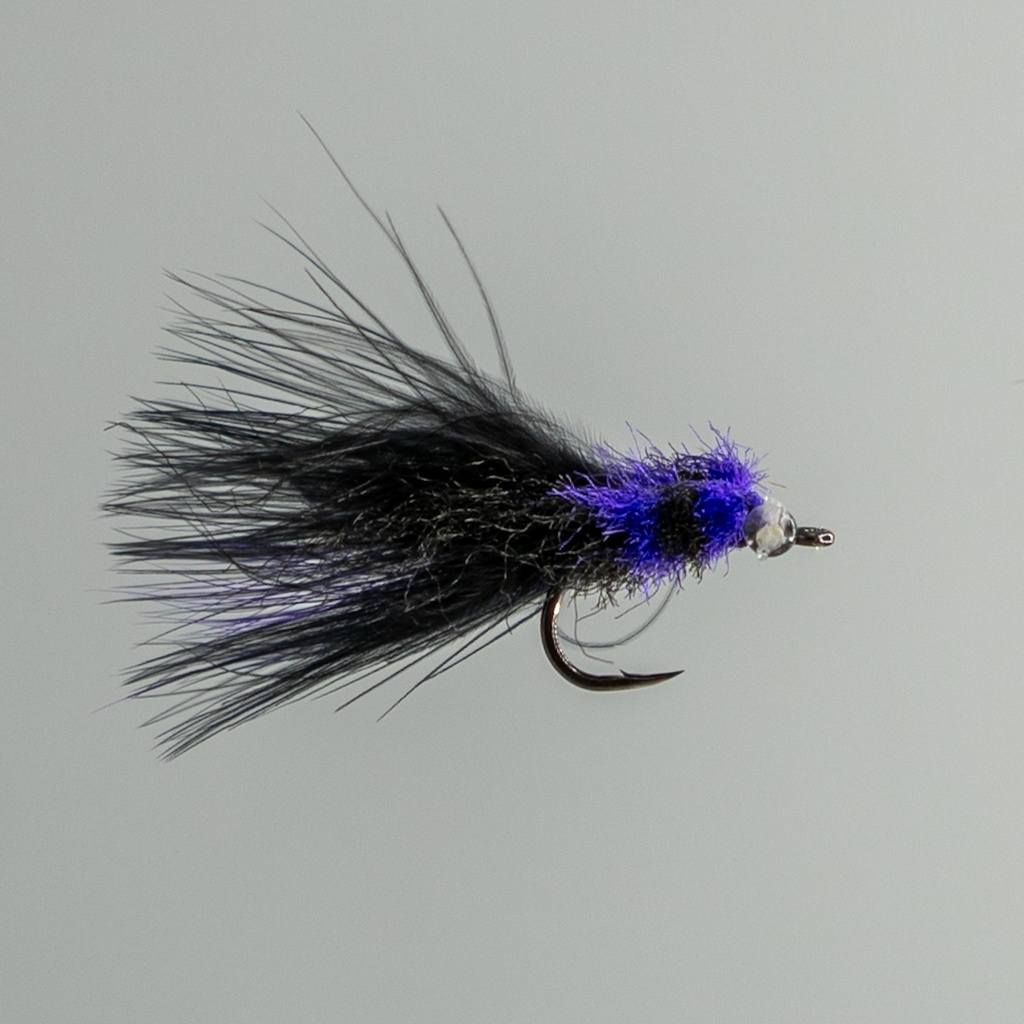 NEPTUNE FLIES - Tarpon toad - Black and purple