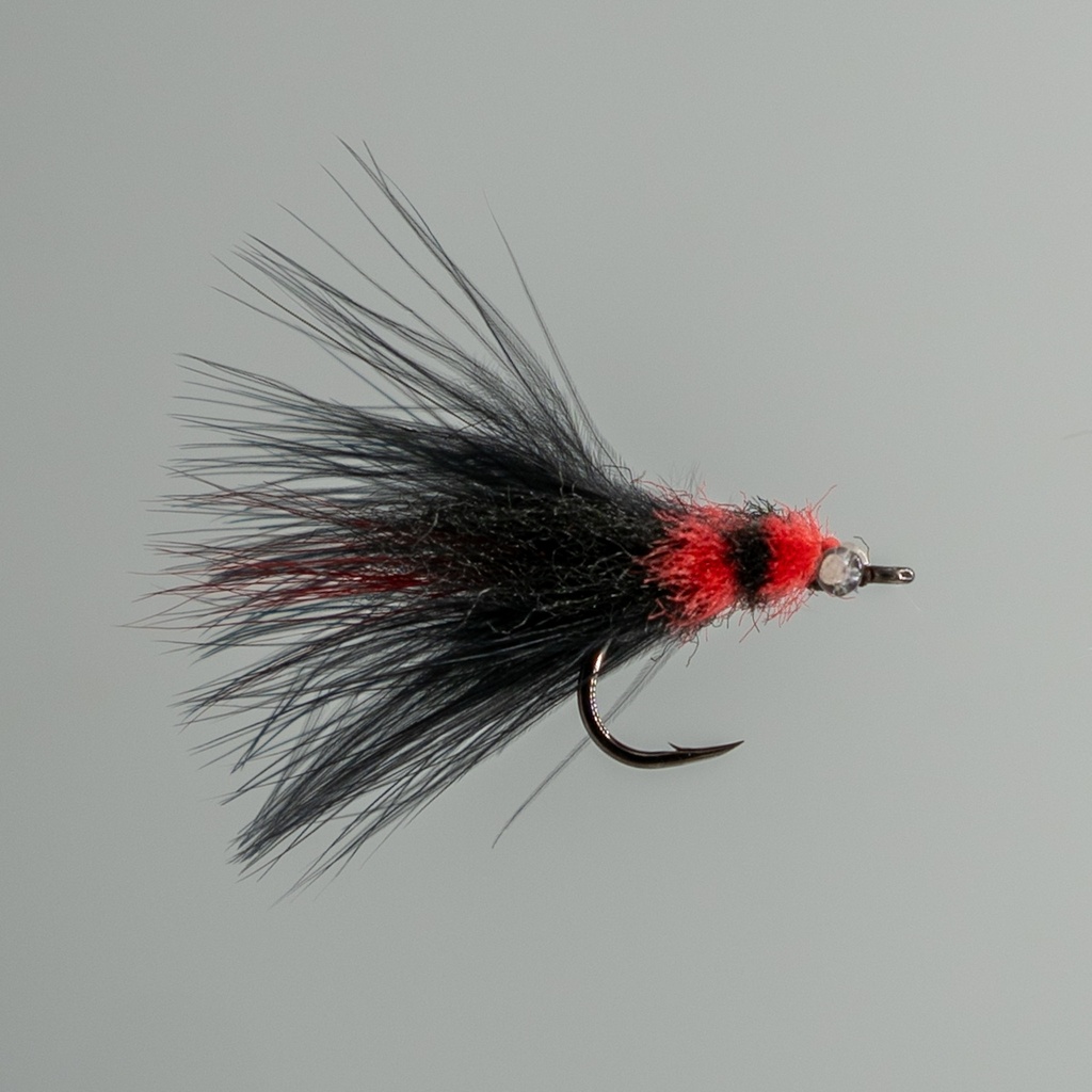 NEPTUNE FLIES - Tarpon toad - Black and Red