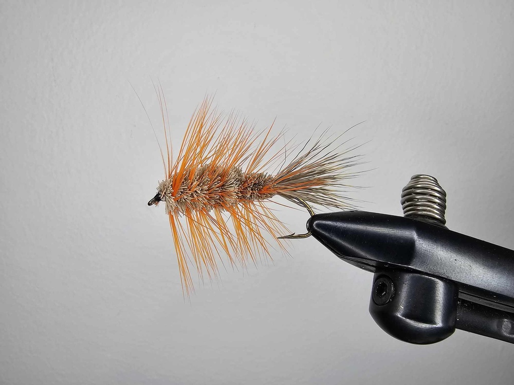 NEPTUNE FLIES - Carter Bug Orange Hackle - SINGLE HOOK