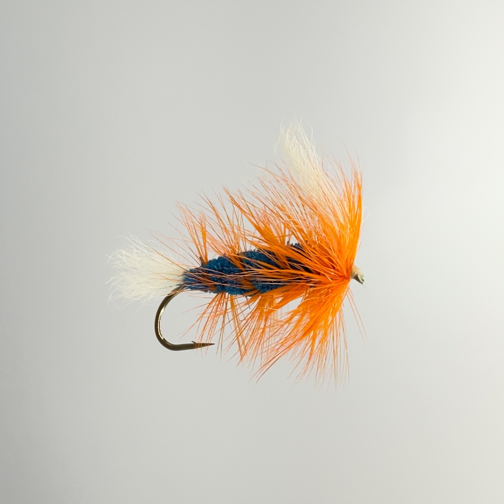 NEPTUNE FLIES - Blue Bomber Orange Hackle