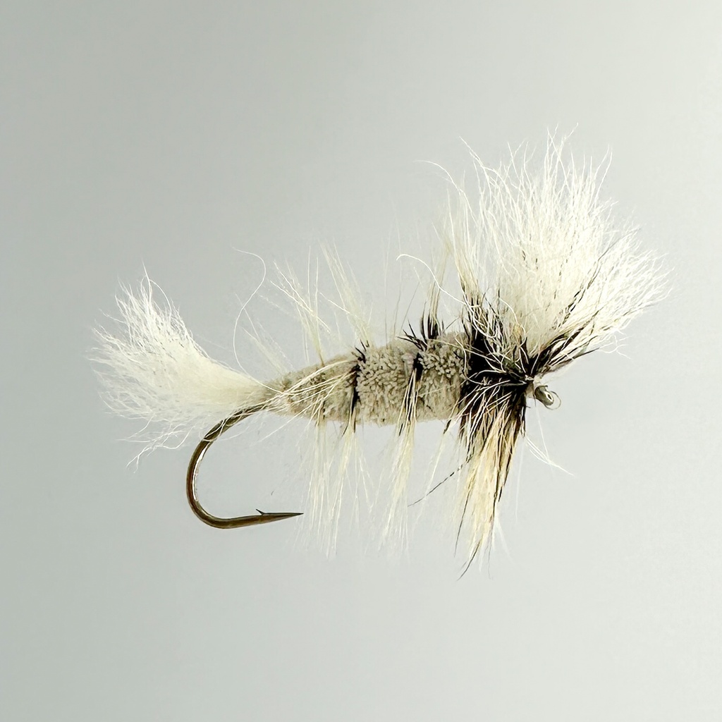 NEPTUNE FLIES - White Bomber Badger Hackle