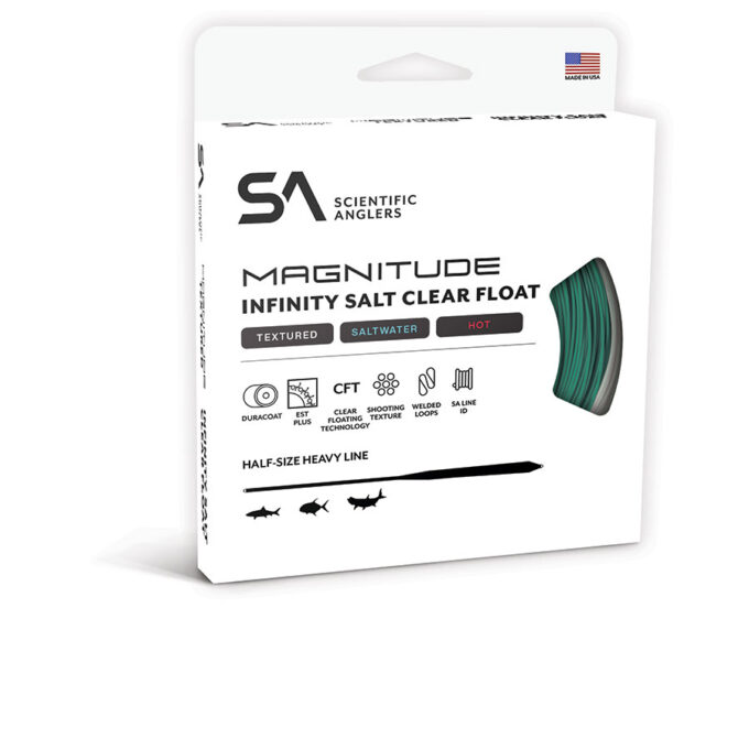 SCIENTIFIC ANGLERS - MAGNITUDE TEXTURED INFINITY SALT 12' CLEAR FLOAT TIP
