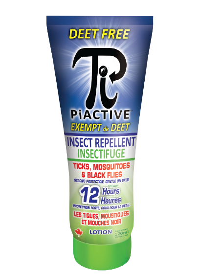 MOSQUITO SHIELD - PIACTIVE™ LOTION Original 100% Deet FREE 120g. tube