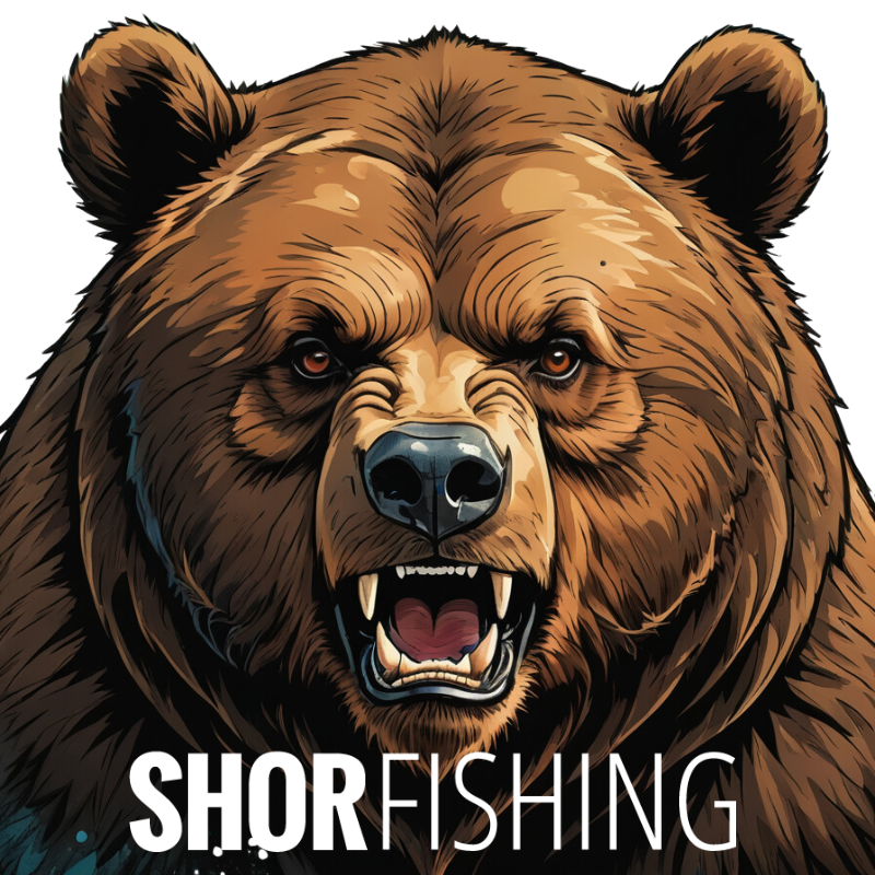 STICKER - SHOR FISHING BEAR