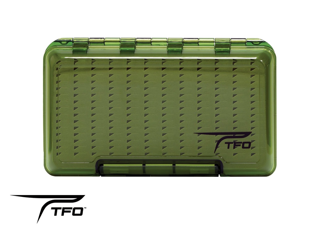 TFO -  Olive Double-sided Waterproof Triangle Slit Foam Fly Box