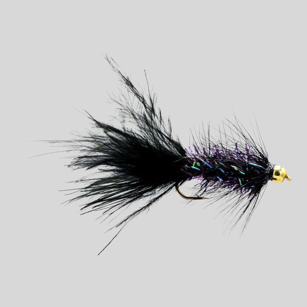 Bead Head Crystal Bugger Black (STREAMER)