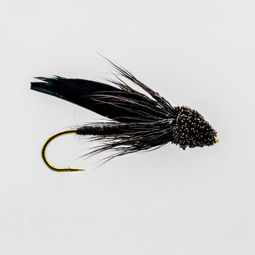 NEPTUNE FLIES - Black Cricket Muddler
