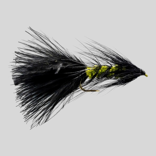 Dark Olive/Black Woolly Bugger (STREAMER)