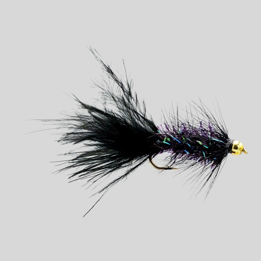 Bead Head Crystal Bugger Black (STREAMER)