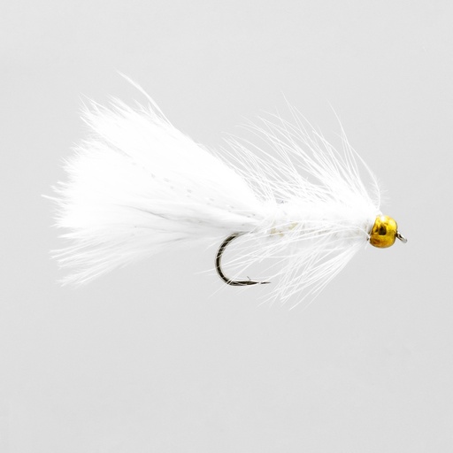 Bead Head Crystal Bugger White (STREAMER)
