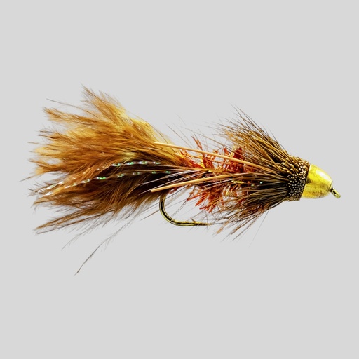 Brown Conehead Bow River Bugger (STREAMER)