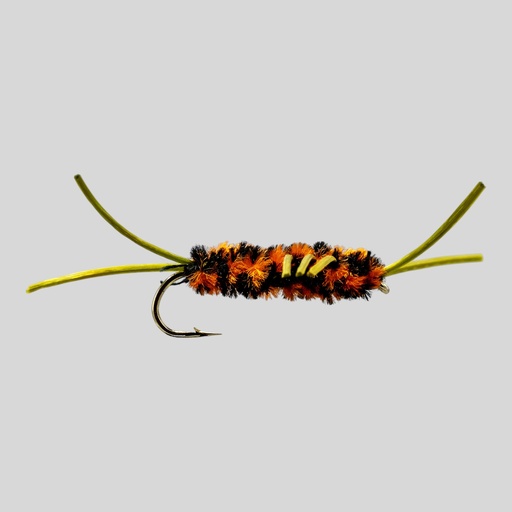 Pat's Rubber Legs Black / Orange