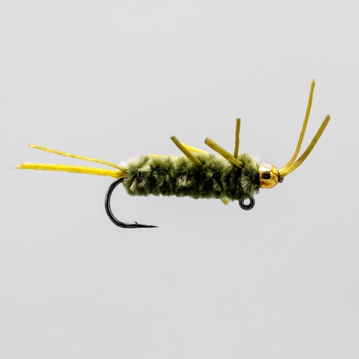 NEPTUNE FLIES - Balance Pat's Rubber Legs Olive