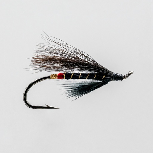 NEPTUNE FLIES - Black Bear Red Butt - SINGLE HOOK