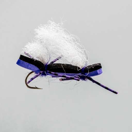 NEPTUNE FLIES - Chubby Tchernobyl Purple / White Wing