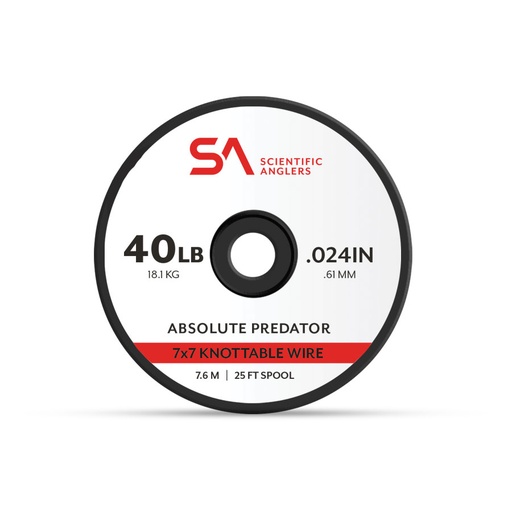 [137225] SCIENTIFIC ANGLERS - ABSOLUTE PREDATOR 7X7 KNOTTABLE WIRE - 25'
