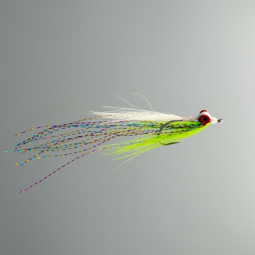 NEPTUNE FLIES - Clouser Minnow Chartreuse & White