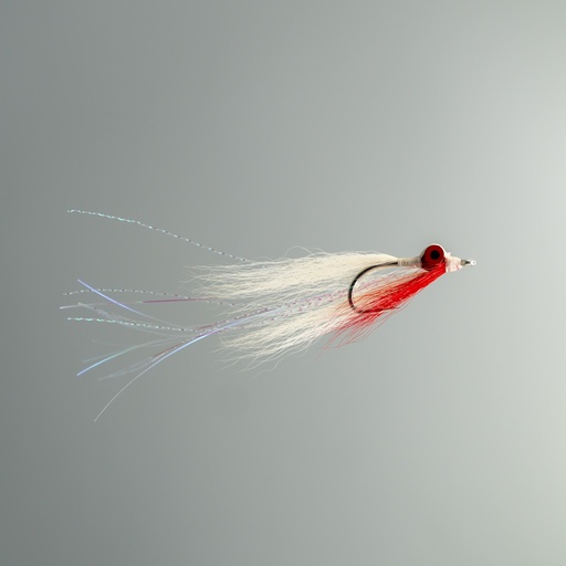 NEPTUNE FLIES - Clouser Minnow Red & White