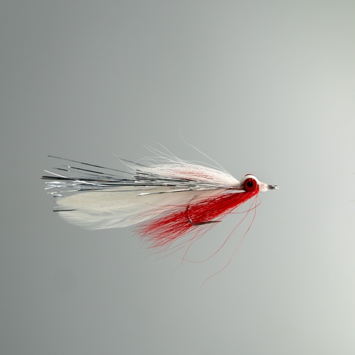 [094-20820] NEPTUNE FLIES - Half & Half - Red & White