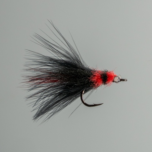 NEPTUNE FLIES - Tarpon toad - Black and Red