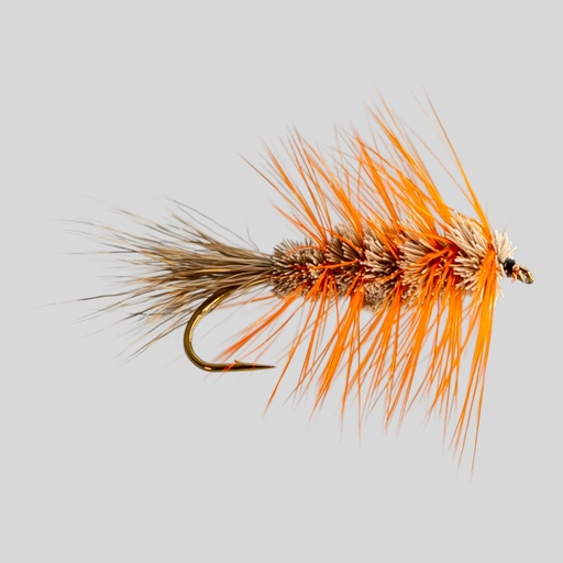 Carter Bug Orange Hackle - SINGLE HOOK