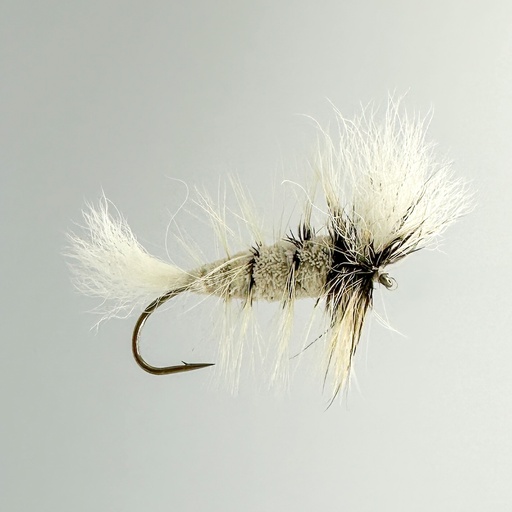 NEPTUNE FLIES - White Bomber Badger Hackle