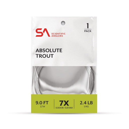 [134248] SCIENTIFIC ANGLERS - ABSOLUTE TROUT LEADERS 3 PACK